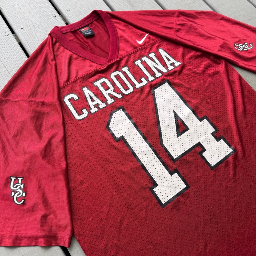 Vintage Y2K Nike Team South Carolina Gamecocks #14 College Football Jersey Large